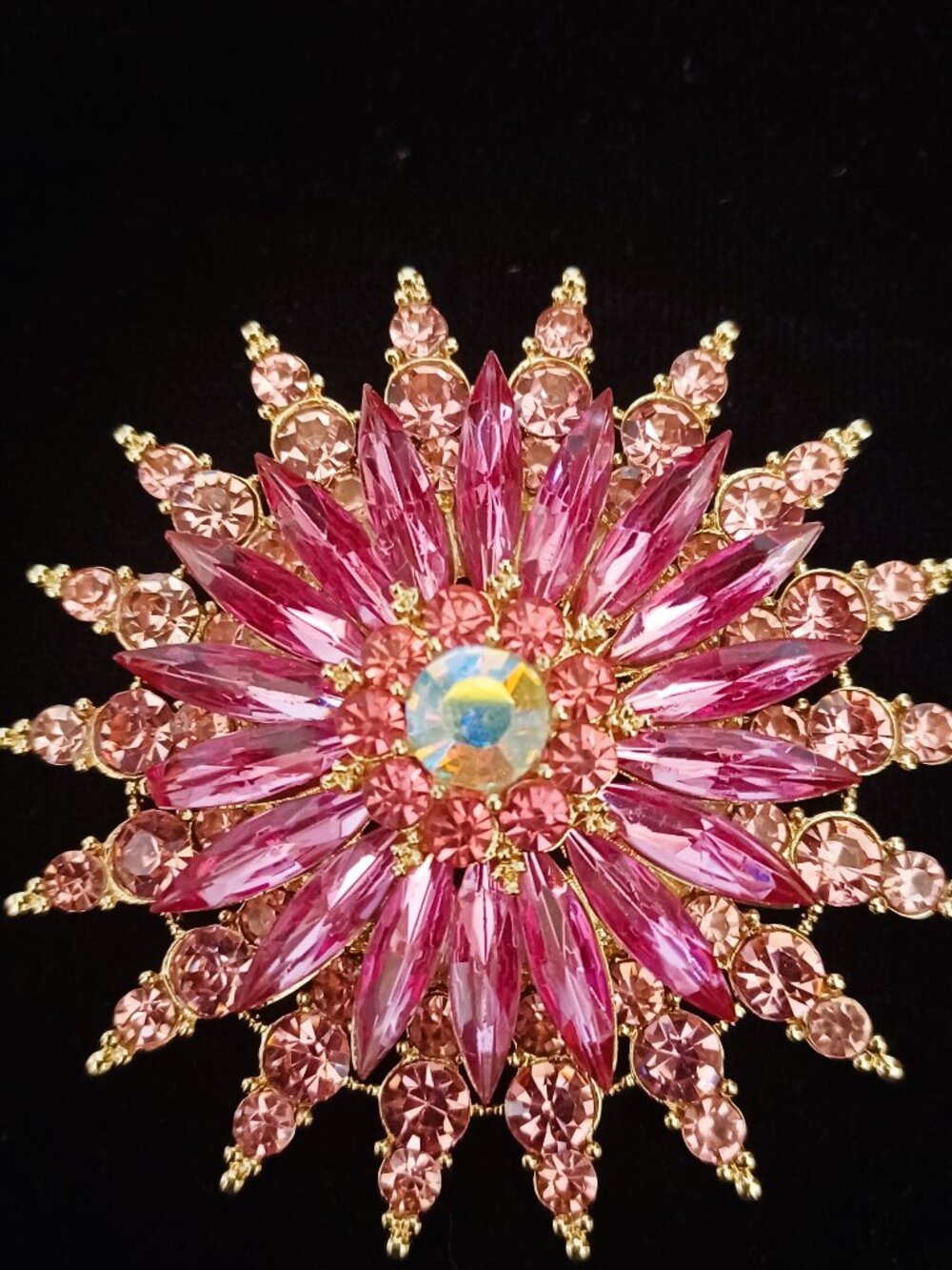 Drop Dead Gorgeous Pink Bling Brooch